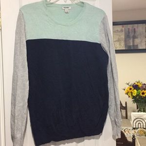 Mint navy and gray sweater